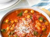 Italian Chickpea Soup with Tomato Rosemary