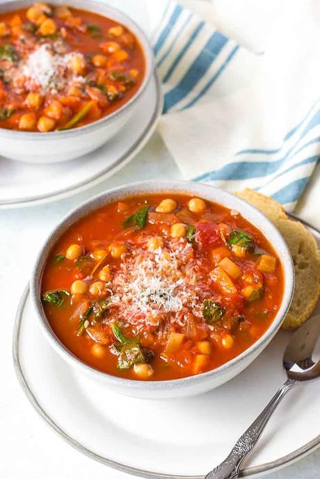 Italian Chickpea Soup with Tomato and Rosemary