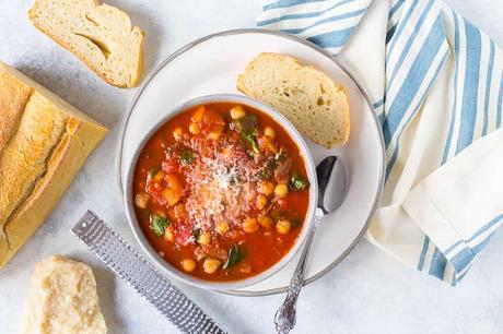 Italian Chickpea Soup with Tomato and Rosemary