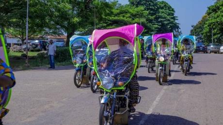 OYRTMA Distributes Over 1000 Protective Cabs To Okada Riders (Photos) OYRTMA Distributes Over 1000 Protective Cabs To Okada Riders (Photos)