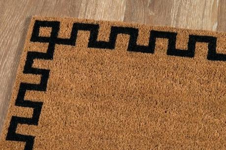 woven coir doormat gates by park key natural hand