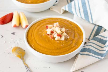 Sweet Potato and Carrot Soup with White Beans