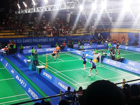 badminton match (Indonesia VS Thailand)