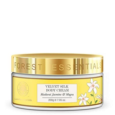 Forest Essentials Velvet Silk Body Cream Madurai Jasmine & Mogra