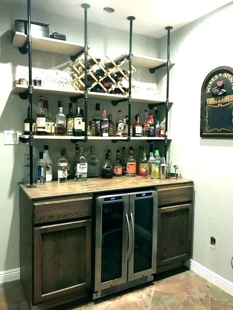 hanging liquor shelves rack bar for wall