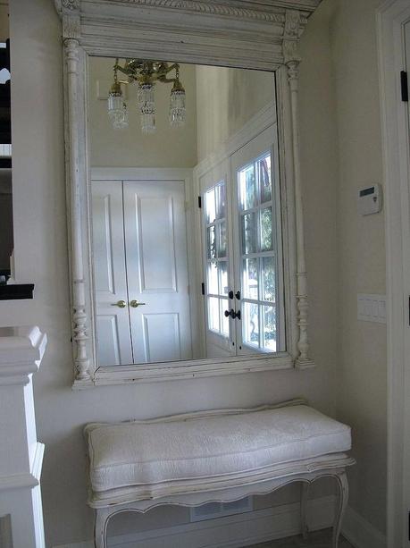 small entry mirror entryway a entrance can still look grand