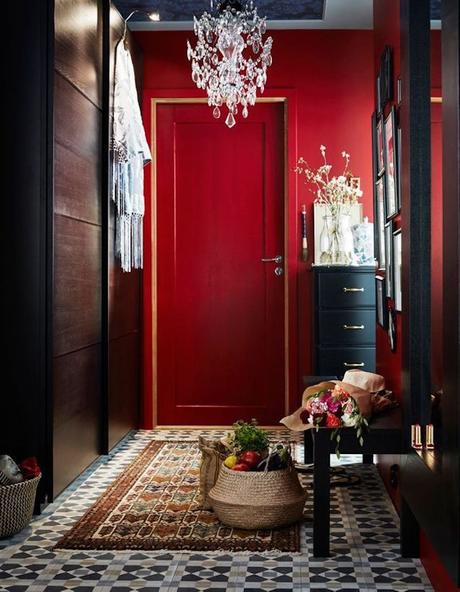 Red Interior Design, Red Accent Color
