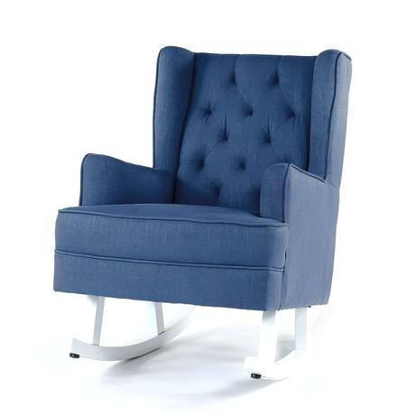 rocking wingback chair nz navy white legs black mango