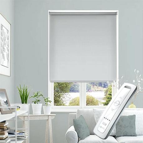 grey roller blinds light blackout cheapest ltd motorised electric dove