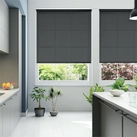 grey roller blinds bm utopia slate blind