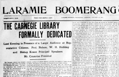 Robber Baron Gives Laramie’s Library a Home