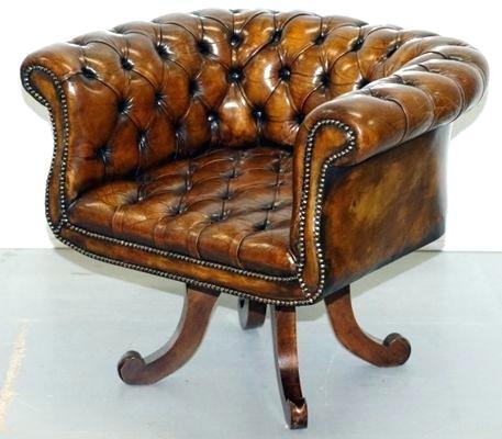 brown chesterfield chair leather armchair