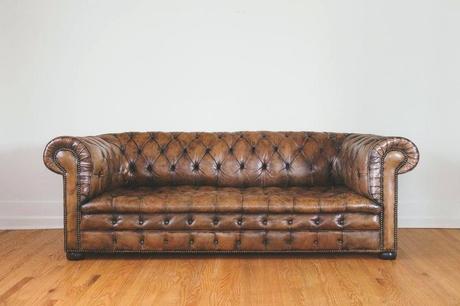 brown chesterfield chair dark antique leather homestead