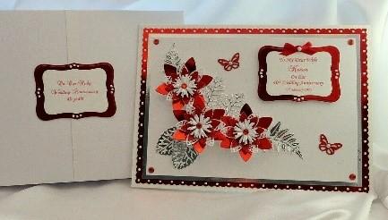 Ruby 40th Wedding Anniversary Cards
