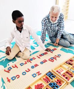 Teaching kindergarten in Somaliland