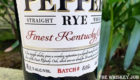 Old Pepper Rye Finest Kentucky Oak Details
