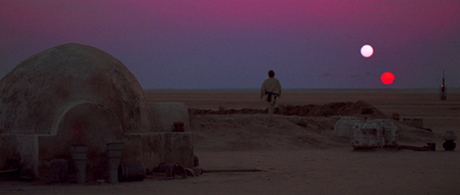 Tattooine is the desert planet on which Luke Skywalker grew up