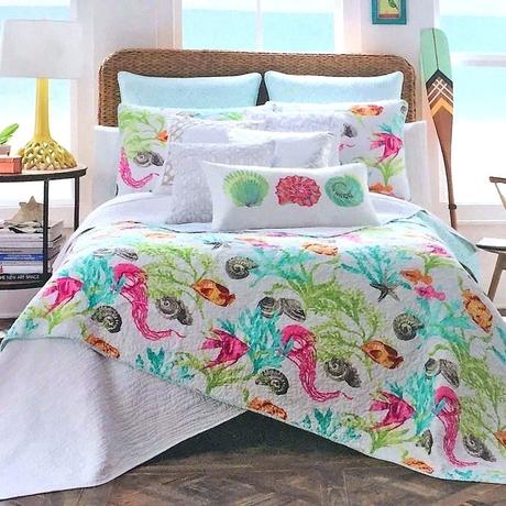 tropical queen bedding sets full quilt island escapade set size