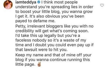 Teddy A Reacts To Allegations That He Allegedly Beats His Pregnant Wife, Bambam