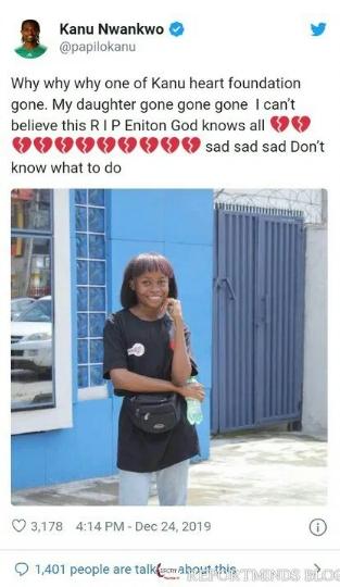 Super Eagles Legend, Kanu Nwankwo Loses 21-Year-Old ‘Daughter’ To Malaria