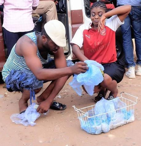Bride-To-Be Turns Pure Water Seller In Pre-Wedding Pictures