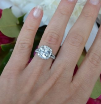 2.3 ct OEC Engagement RIng