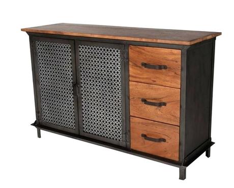 industrial style sideboard kitchen hub evoke 2 door 3 drawer