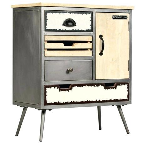 industrial style sideboard metal details about small vintage solid wood frame storage cabinet