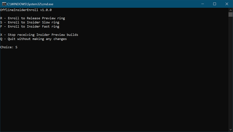 How to Join Windows 10 Insider Program without Microsoft Account (Hack) select windows insider program ring - offlineInsiderEnroll
