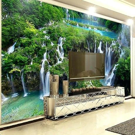 water wall murals underwater ocean us off photo park waterfall wallpaper green tree frost mural for living room sofa backdrop bedroom in wallpapers