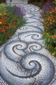 pebble mosaic pathway