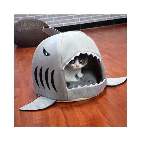 cat bed house litter bath and beyond summer dog pet shark cats beds for large medium small dogs puppy kennel chihuahua pets color gray size