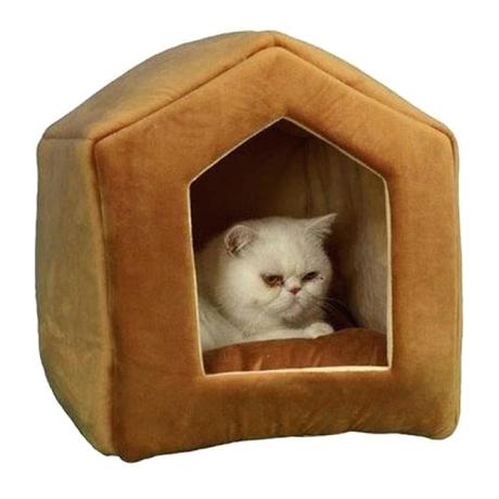 cat bed house bath and beyond soft velvet