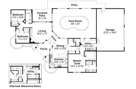 pool home plans swimming floor plan details house with indoor strikingly ideas