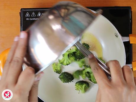 Add steamed broccoli.