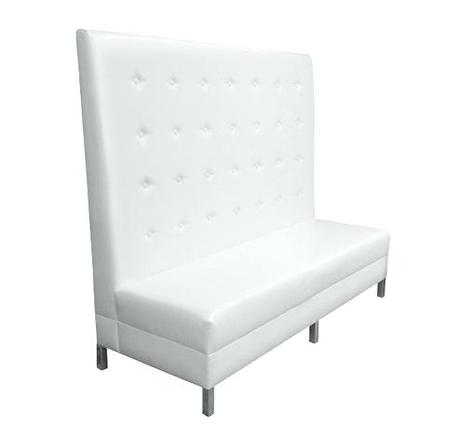 tall back sofas banquette lounge rentals