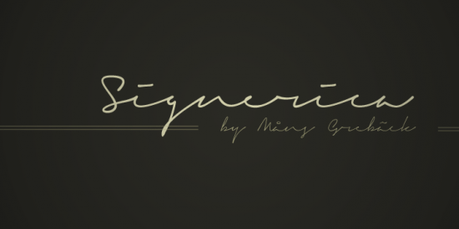Your Own Signature Font
