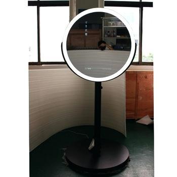 mirror floor stand only led cool white round ring light photo booth selfie vending machines social buy free standing