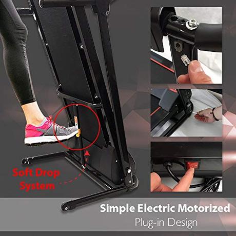 SereneLife Electric Foldable Treadmill