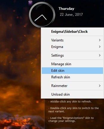 How to Install Rainmeter Skins in Windows 10 edit rainmeter skins in windows 10