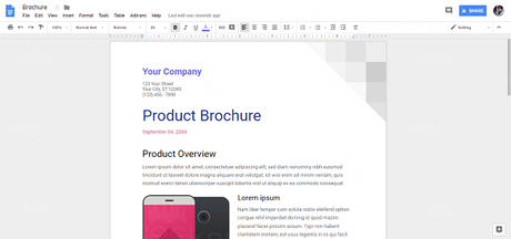 How to Make a Brochure on Google Docs – 2020 google docs editor
