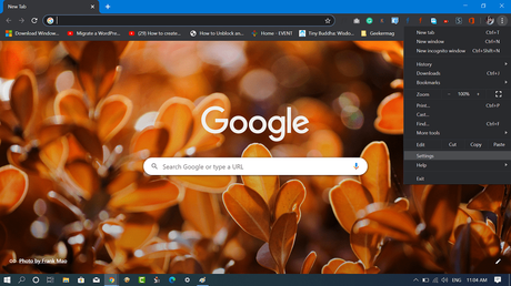 How To Reset Google Chrome In Windows 10 google chrome customize and control settings