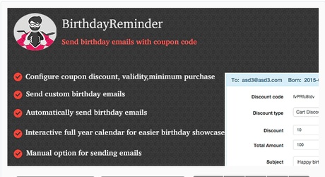 Best WordPress Birthday Reminder Plugins Of 2020 WooCommerce BirthdayReminder