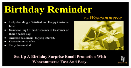 Birthday Reminder For WooCommerce WordPress Birthday Reminder Plugins