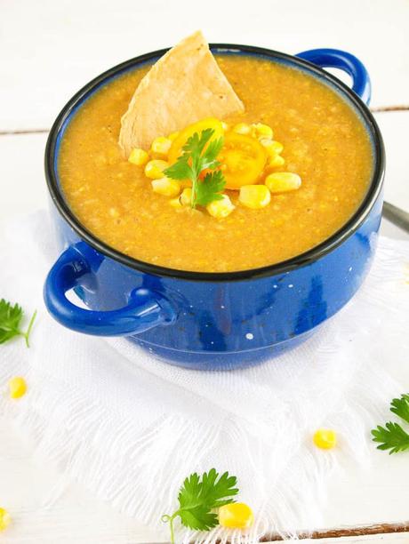 Spicy Potato Corn Chowder | Dairy-Free