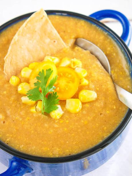 Spicy Potato Corn Chowder | Dairy-Free