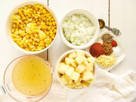 Spicy Potato Corn Chowder | Dairy-Free