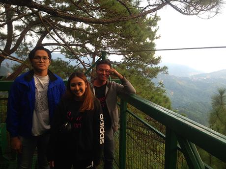 Sky walk platform at Tree Top Adventure