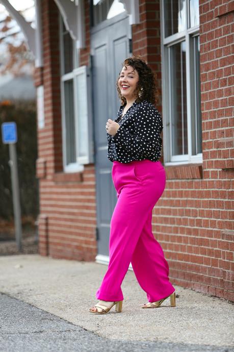 Wide Leg Pants with Sneakers and Heels