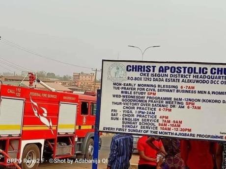 How Fire Destroyed CAC Mission House, Properties Worth Millions In Osogbo (Photos)